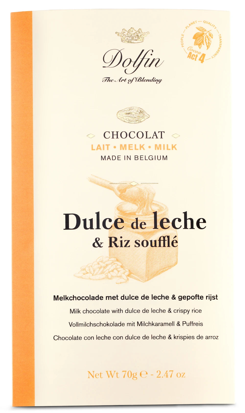 Dulce de leche & riz soufflé