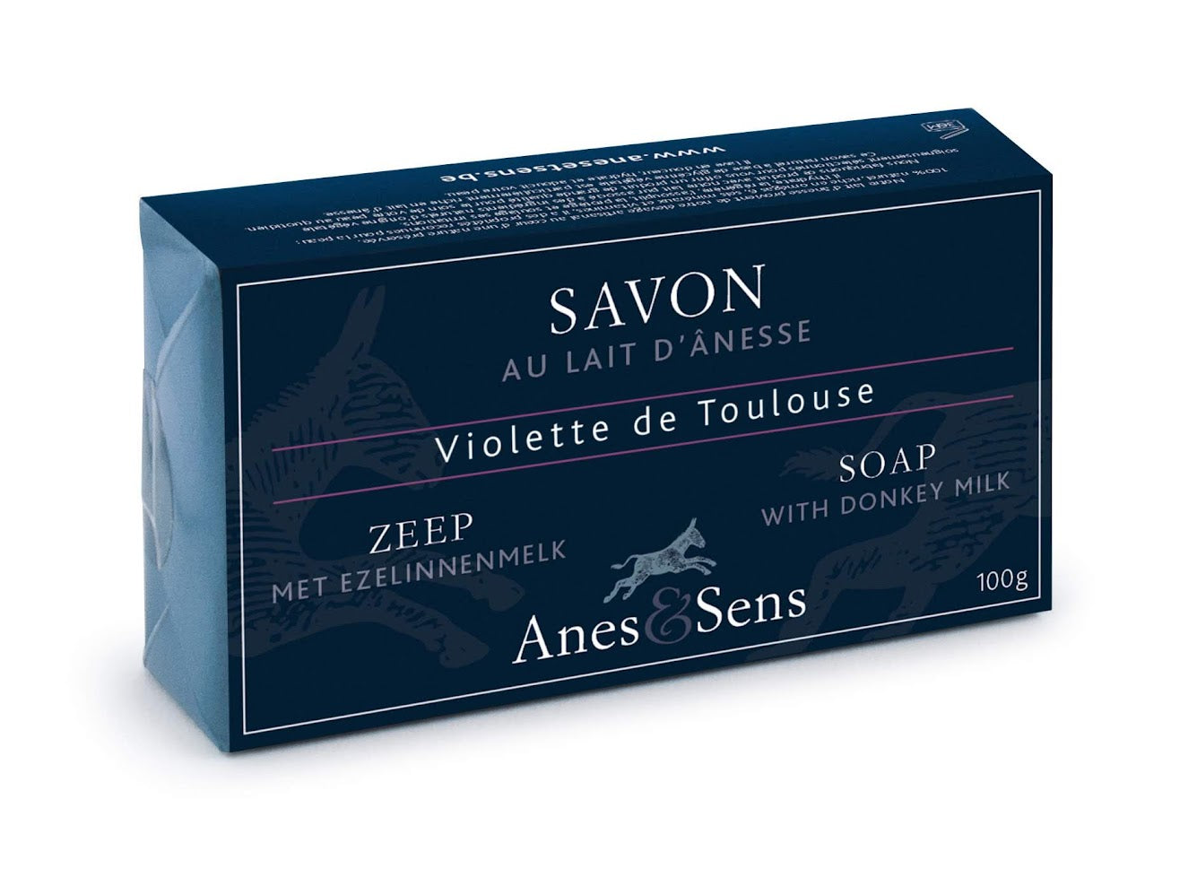 Savon au lait d'ânesse, parfum violette de toulouse 100g