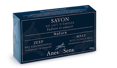 Savon au lait d'ânesse, parfum nature 100g